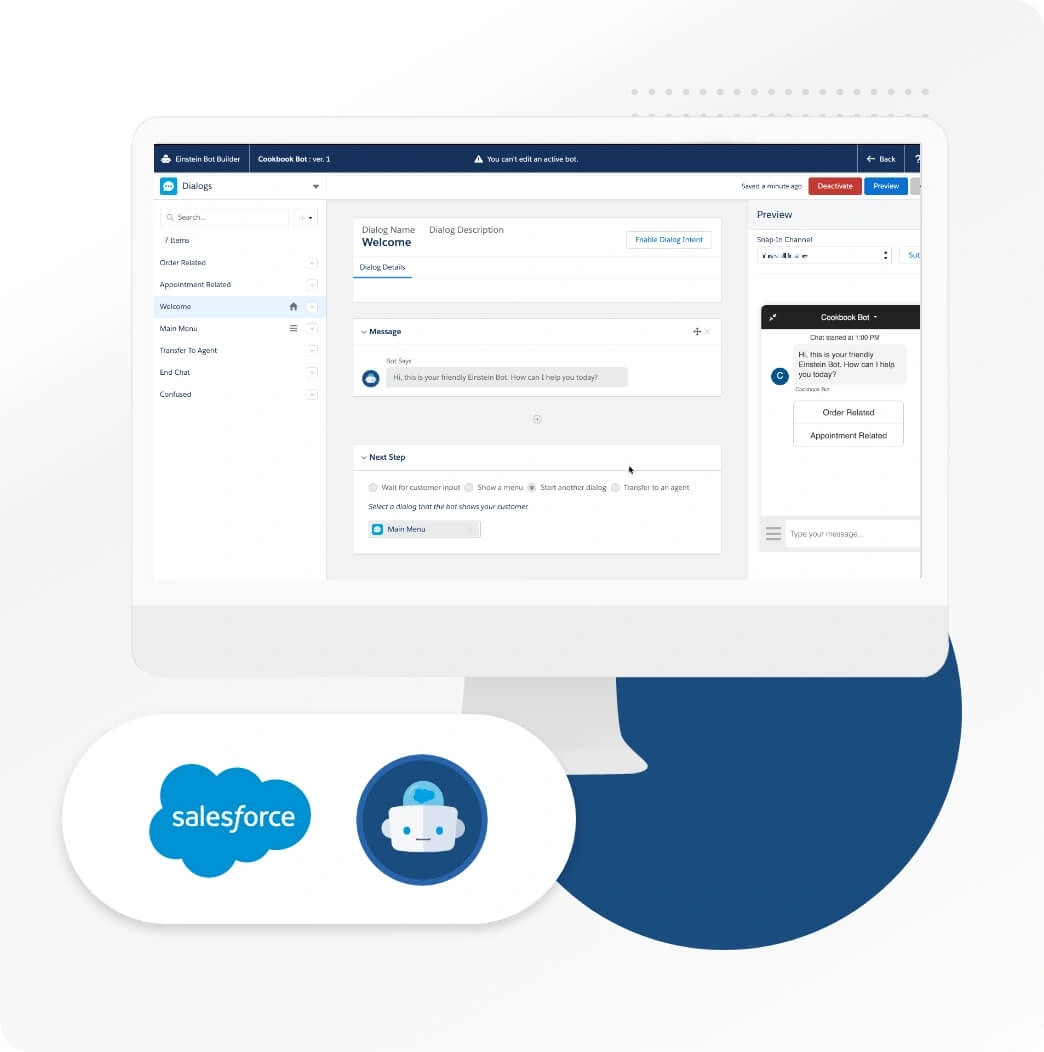 Einstein BOT AI-Powered Chatbots