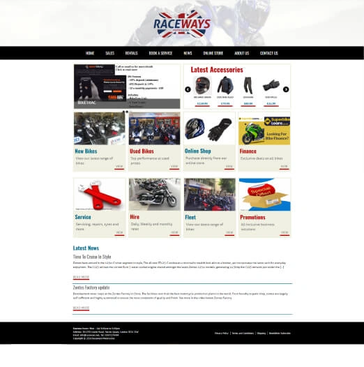 Enhancing Raceways Motorcycles' Website: The Results and Benefits