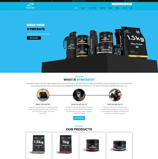 GymCrate Personalized Supplement Plans and Recurring Deliveries